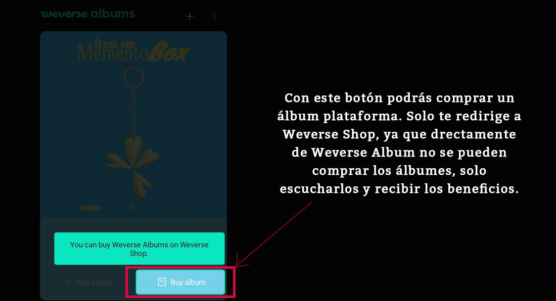 usar Weverse Album