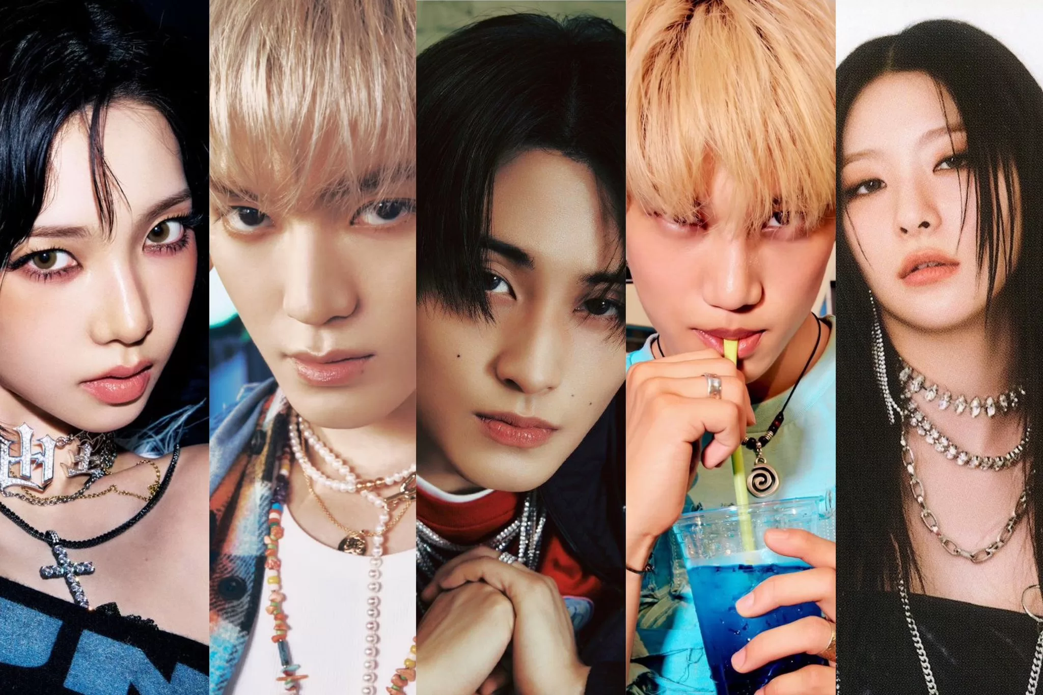 grupo mixto con 5 idols